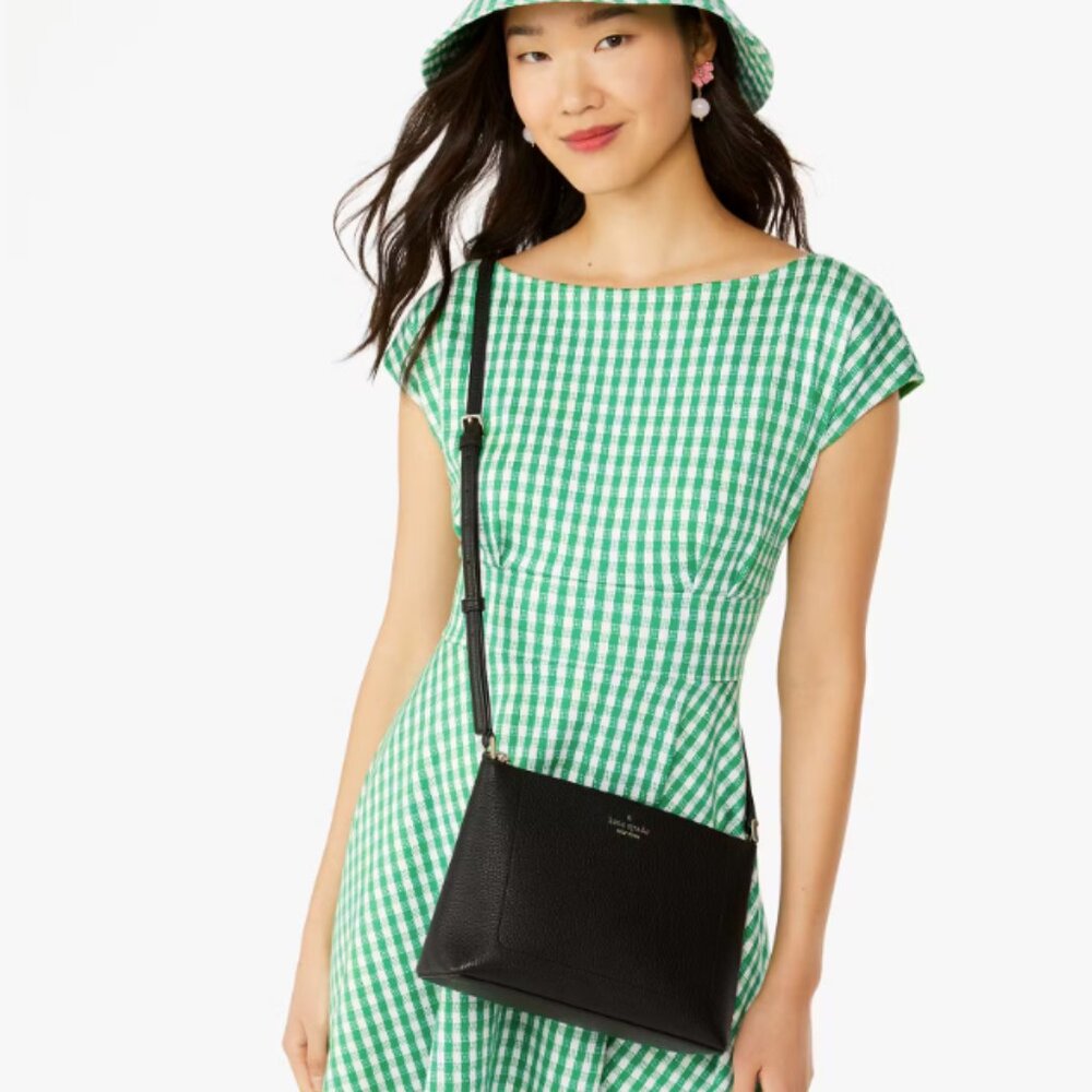 Kate Spade Leila Medium Crossbody in Black $299 MSRP